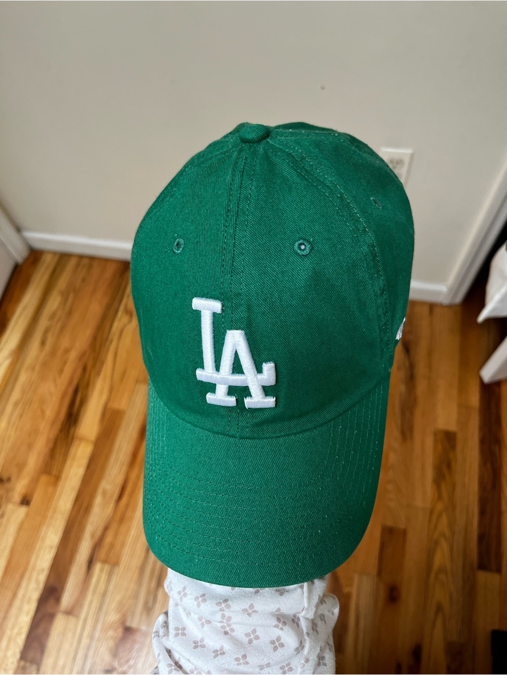 '47 Green Adjustable Cap with White Undervisor Detail